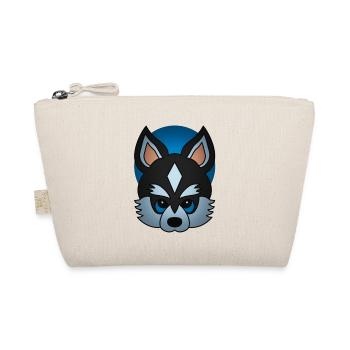 Siberian Husky Tiermotiv Kunst Hund Aufdruck - Bio-Täschchen - Natur - Vorne