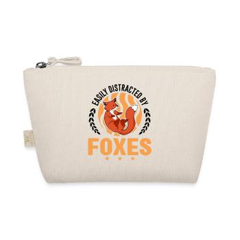 Easily distracted by Foxes Fuchs - Bio-Täschchen - Natur - Vorne