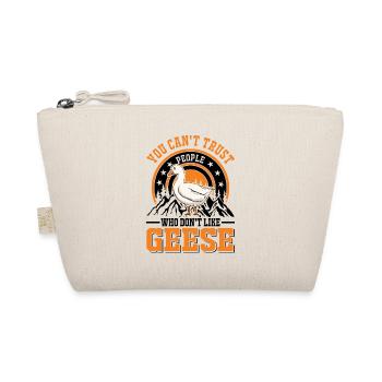 Gänse Geschenk Gänseliebhaber Gänsezüchter - Bio-Täschchen - Natur - Vorne