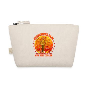 Feuerwehr Papa Feuerwehrmann - Bio-Täschchen - Natur - Vorne