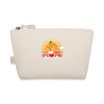 Halloween Dabbing Creepy Pumpkin Jack O Lantern - Organic Pouch - nature - Front