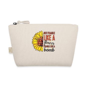 Pas comme les fleurs Féminisme Droits Femmes Égalité - Trousse biologique - nature - Devant