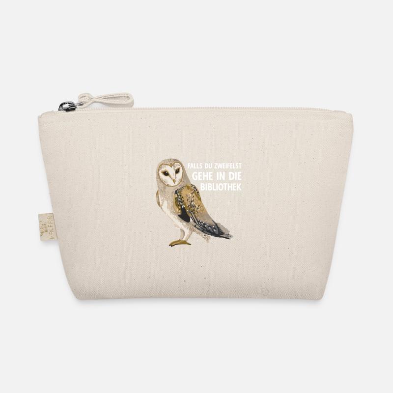 Magical Owl Birds Barn Owl Library Organic Pouch