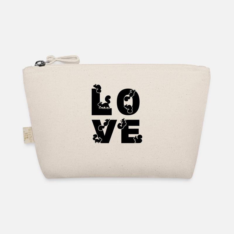 LOVE Squirrel Cute Squirrel Lover Organic Pouch