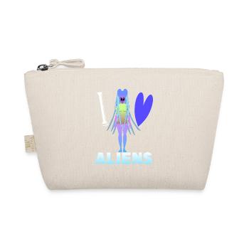 I love aliens - Organic Pouch - nature - Front