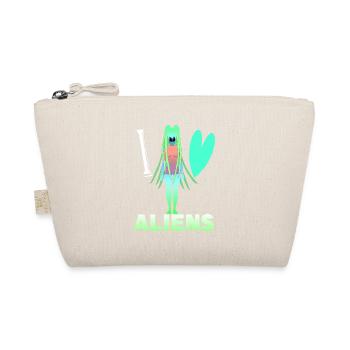 I love aliens - Organic Pouch - nature - Front