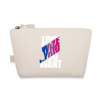 LGBT Rainbow Gay Pride Homo Lesbian Gay - Organic Pouch - nature - Front