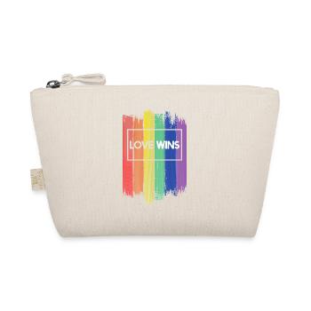 LGBT Rainbow Gay Pride Homo Lesbian Gay - Organic Pouch - nature - Front