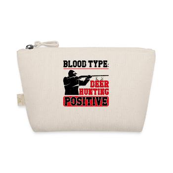 Buck Deer Hunting Hunter Blood - Organic Pouch - nature - Front
