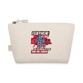 Feuerwehr Papa Feuerwehrmann - Bio-Täschchen - Natur - Vorne