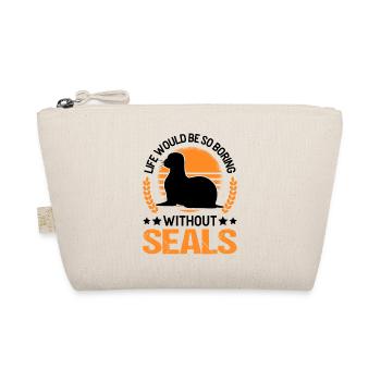 Seal Gift Sea Lion Seal - Organic Pouch - nature - Front