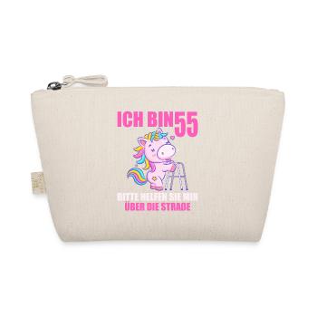 Ich bin 55 Bitte helfen Sie mir über Straße - Bio-Täschchen - Natur - Vorne