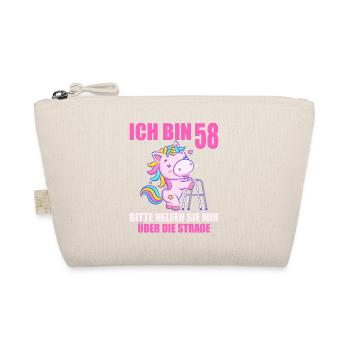 Ich bin 58 Bitte helfen Sie mir über Straße - Bio-Täschchen - Natur - Vorne