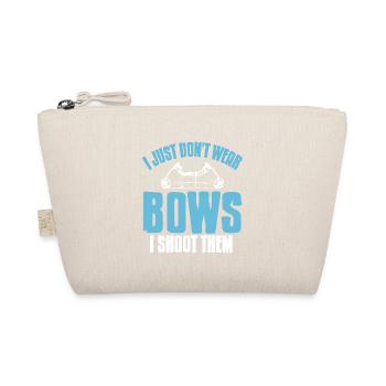 I Just Don't Wear Bows I Shoot Them Fun Archery - Organic Pouch - nature - Front