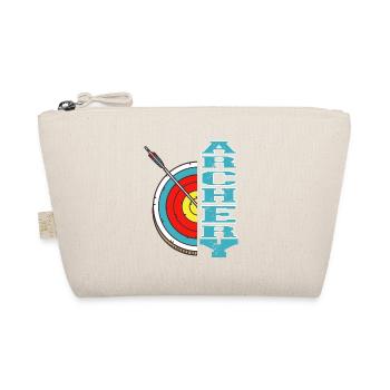 Retro Vintage Cool Archery T-Shirt Present Gift - Organic Pouch - nature - Front
