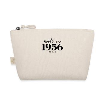 Made 1956 in Birthday in Texas - Organic Pouch - nature - Front