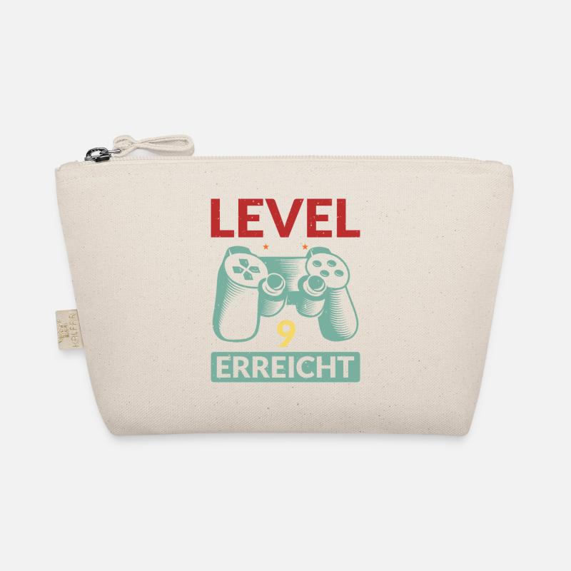 Level 9 Erreicht Gamer - Bio-Täschchen - Natur