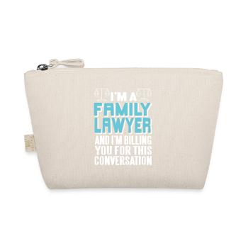 I'm A FAMILY Lawyer Epic Cool Funny T-Shirt - Bio-Täschchen - Natur - Vorne