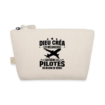 Cadeau humour mécanicien d'avion - Trousse biologique - nature - Devant
