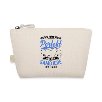 Samojede Geschenk Schlittenhund Samojeden - Bio-Täschchen - Natur - Vorne