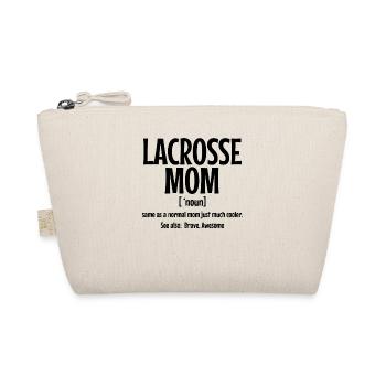 Lacrosse quote definition mom 1 voll BLK - Bio-Täschchen - Natur - Vorne