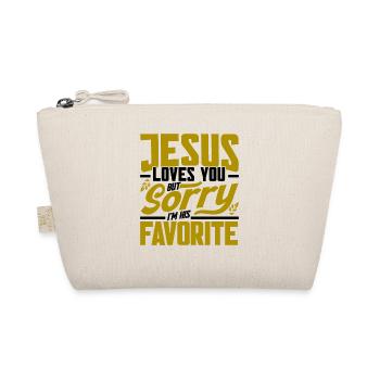 Jesus Bible Christian Religious Church Gift - Organic Pouch - nature - Front