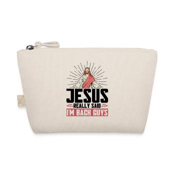 Jesus Bibel Christlich Religiös Kirche Geschenk - Bio-Täschchen - Natur - Vorne