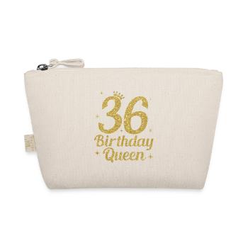 Birthday Queen 36 - Organic Pouch - nature - Front