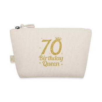 Birthday Queen 70 - Organic Pouch - nature - Front