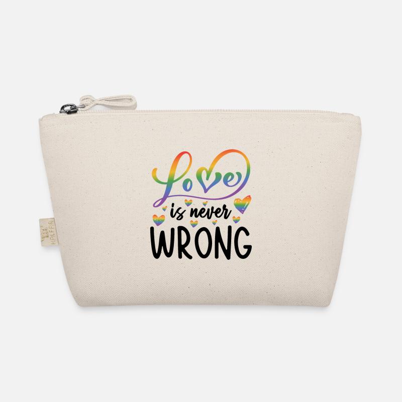 Love Is Never Wrong Lgbtq Diversity Rainbow Pride Bio-Täschchen