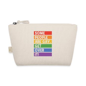 Some People Are Gay Get Over It Rainbow Bisexual T - Bio-Täschchen - Natur - Vorne