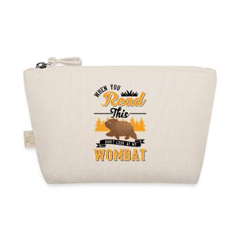 Cadeau Wombat australien - Trousse biologique - nature - Devant