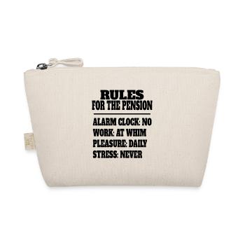 Pensioner Dad Start of Retirement Grandpa Retirement Grandma - Organic Pouch - nature - Front