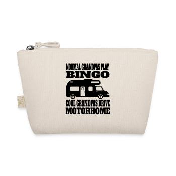 Motorhome Grandfather Camp Camping Grandpa Caravan - Organic Pouch - nature - Front