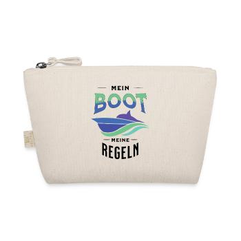 Mein Boot - Meine Regel Motorboot Kapitän Kommando - Bio-Täschchen - Natur - Vorne