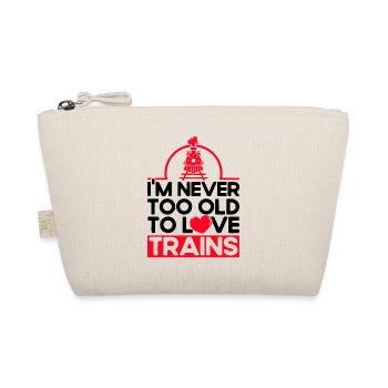 Modellbahn Zug Lokomotiven Geschenk - Bio-Täschchen - Natur - Vorne