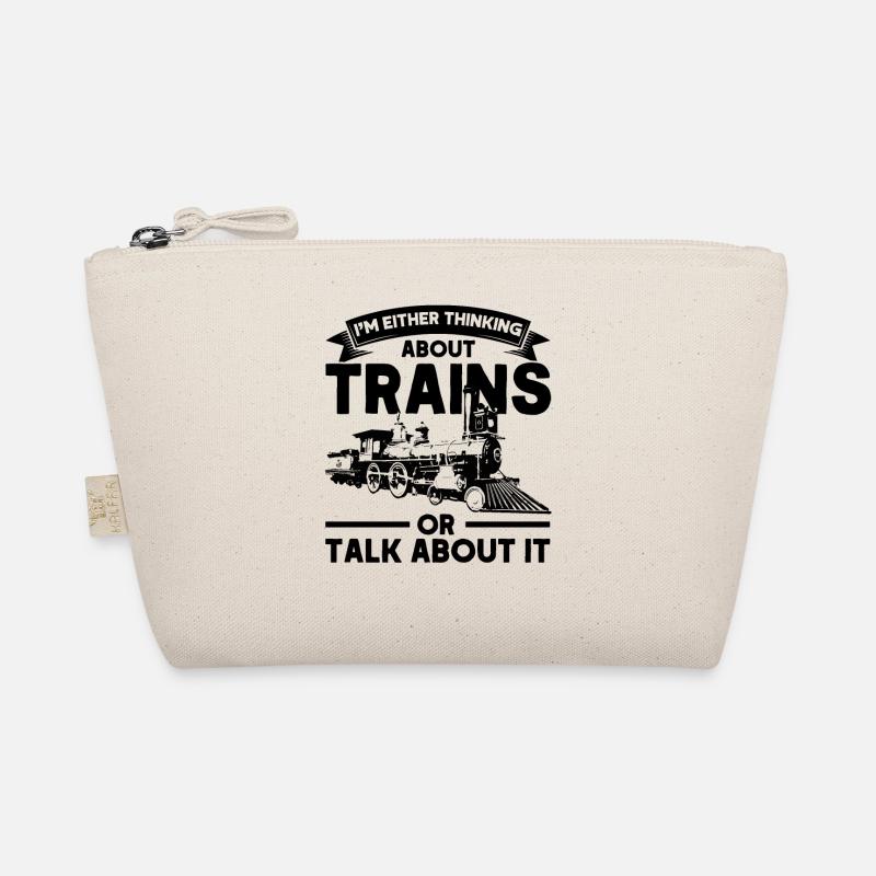 Model Railway Train Locomotives Gift Organic Pouch