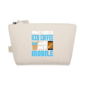Ce dont j’ai besoin, c’est d’un café glacé et de mon mobile cool - Trousse biologique - nature - Devant