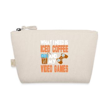 Ce dont j’ai besoin, c’est d’un café glacé et de mes jeux vidéo - Trousse biologique - nature - Devant