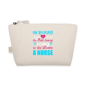 Nurse changes the world - Organic Pouch - nature - Front