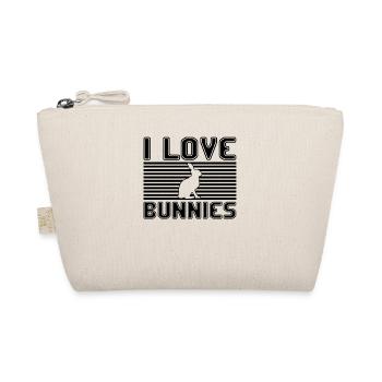 I love bunnies - Organic Pouch - nature - Front