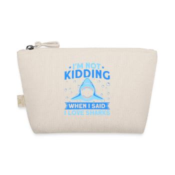 Shark Shark Lover Shark Gift - Organic Pouch - nature - Front