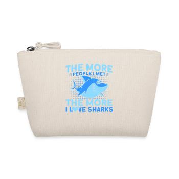 Shark Shark Lover Shark Gift - Organic Pouch - nature - Front