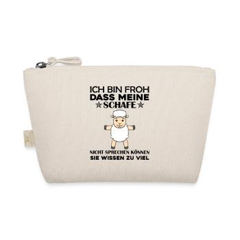 Schafe Flüsterer Schaf Bauer Landwirt Geschenk - Bio-Täschchen - Natur - Vorne