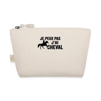 Je Peux Pas J'ai Cheval Équitation Poney Jument - Trousse biologique - nature - Devant
