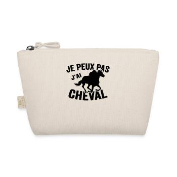 Je Peux Pas J'ai Cheval Équitation Poney Jument - Trousse biologique - nature - Devant