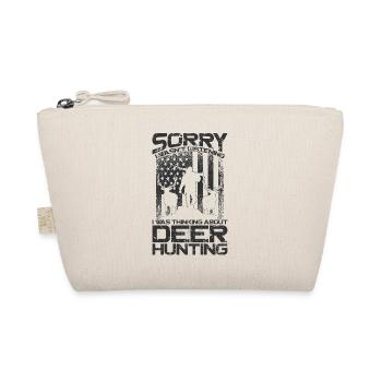 Buck Deer Hunting Hunter Vintage - Organic Pouch - nature - Front