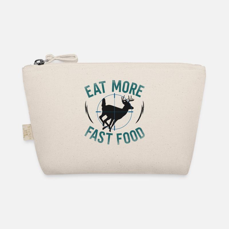 Buck Deer Hunting Hunter Eat More Organic Pouch