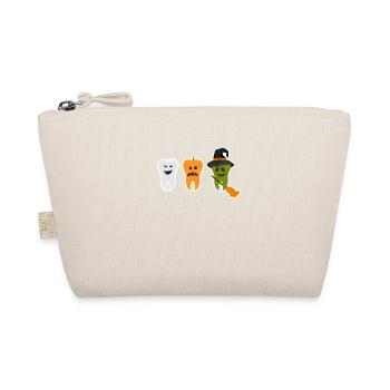 Teeth Ghost Pumpkin Witch Cute Dentist - Organic Pouch - nature - Front