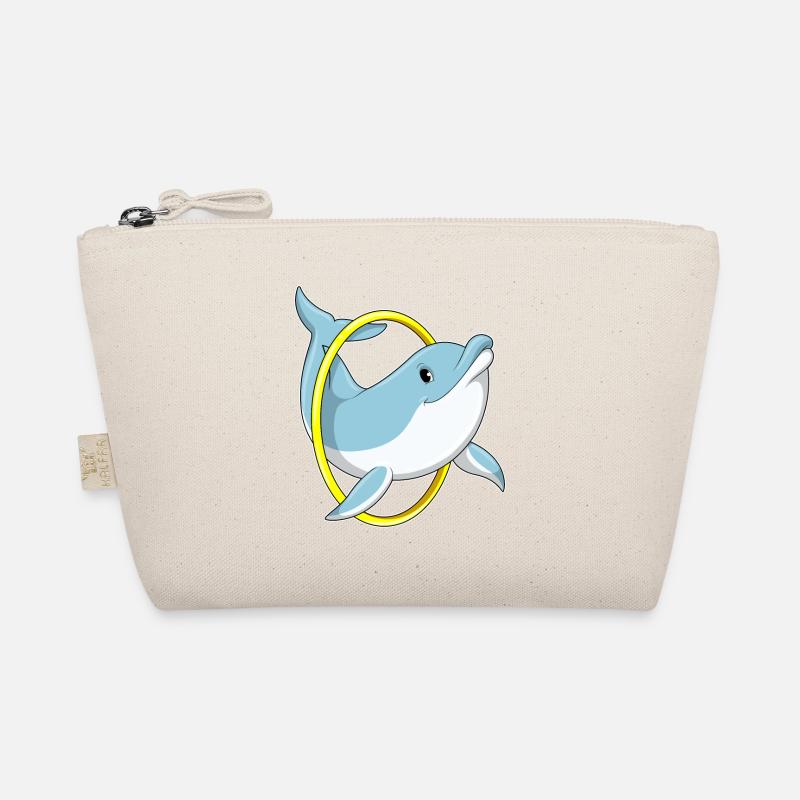 Delfin mit Ring Bio-Täschchen